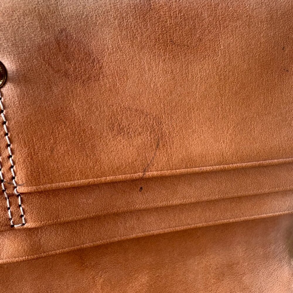 Coach Orange Signature Jacquard Trifold Wallet | Checkbook Clutch - Picture 9 of 11